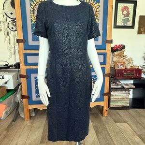 Worth Black Midi Dress